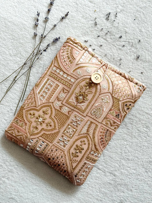 Embroidered Abstract Book Sleeve