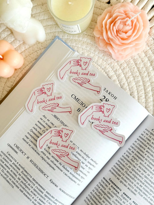 Books and Tea Sticker