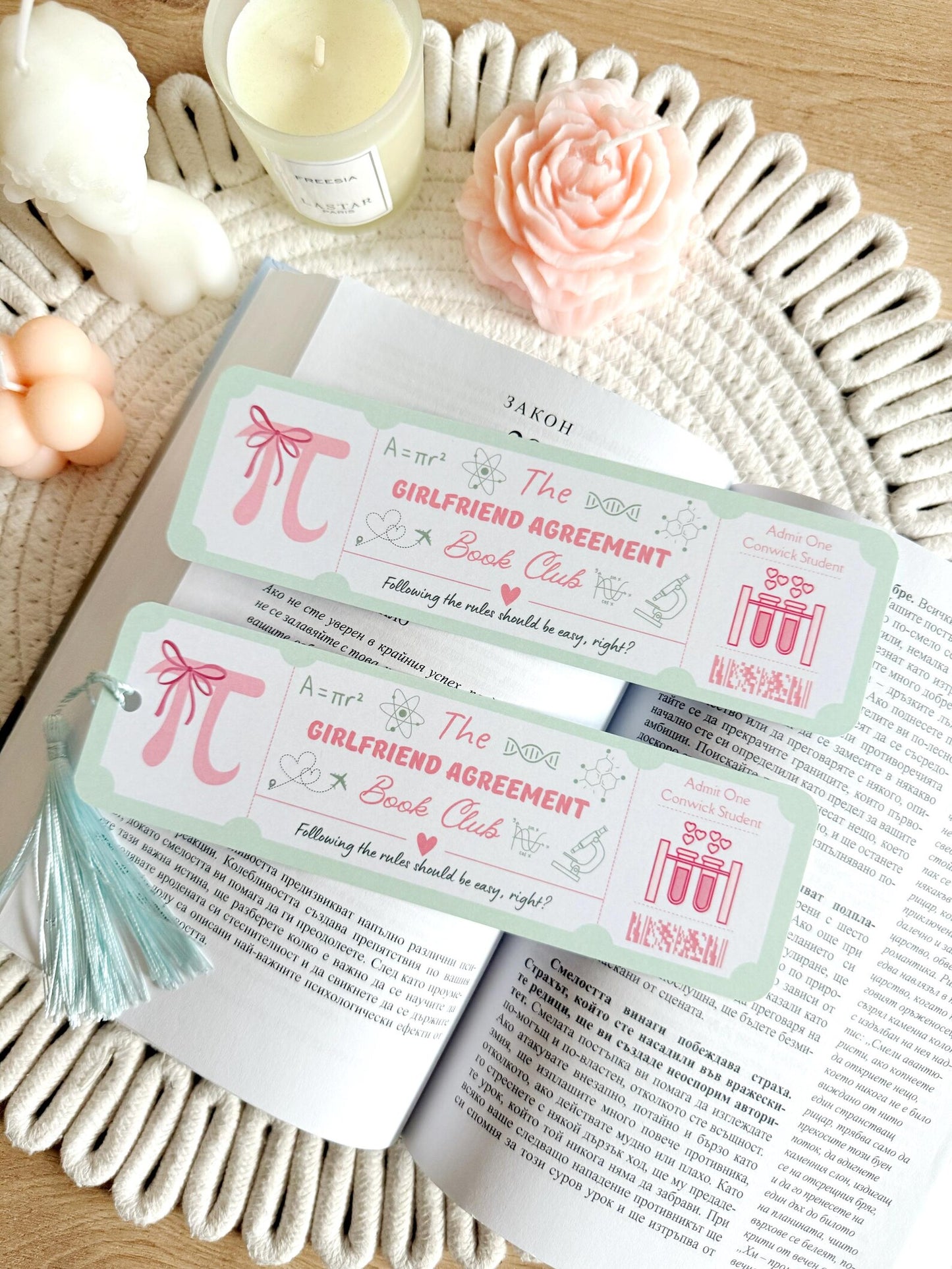 Girlfriend Agreement Bookmark with Tassel (Officially Licensed)