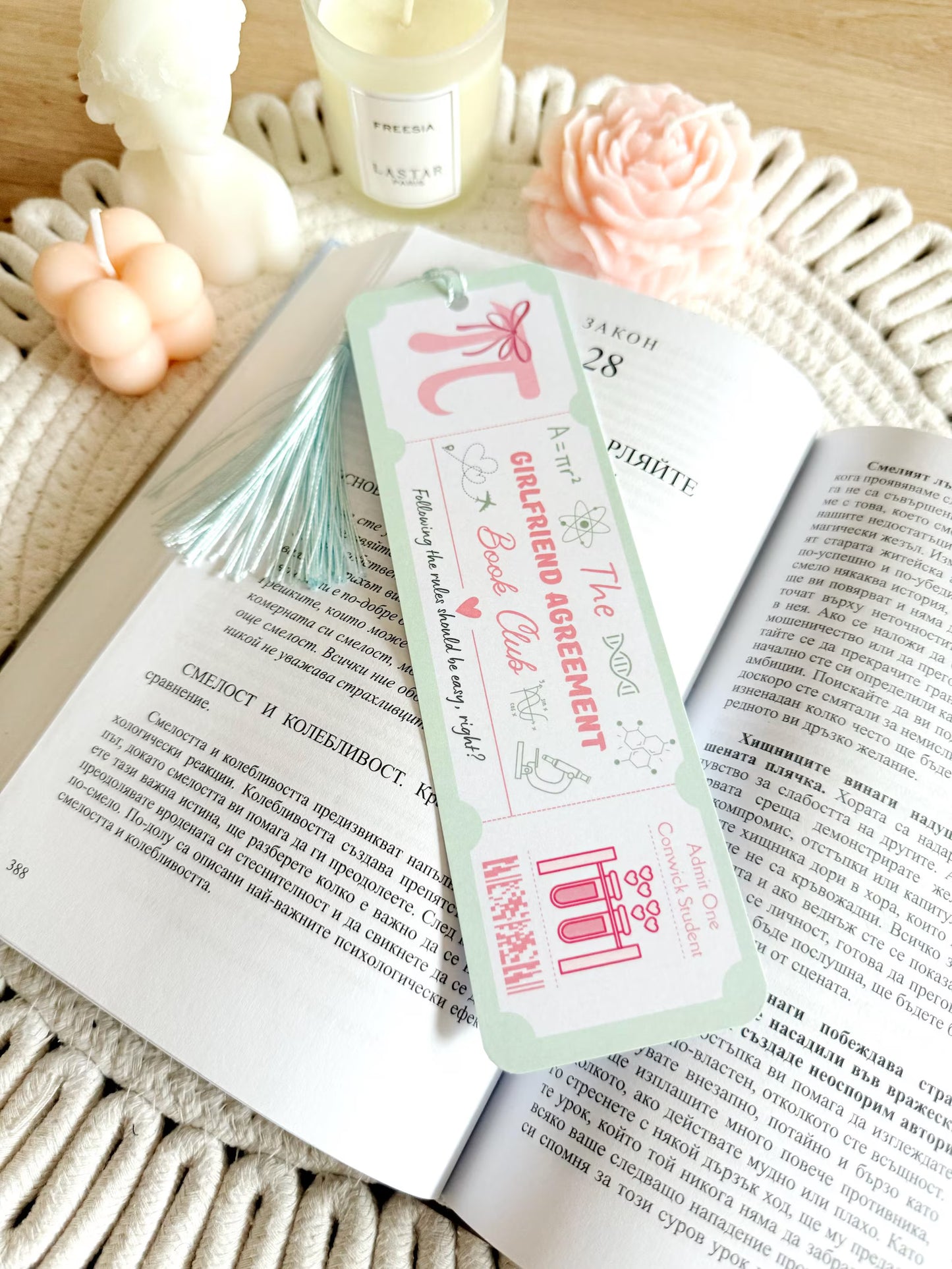 Girlfriend Agreement Bookmark with Tassel (Officially Licensed)