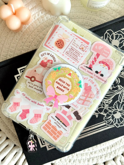Christmas Wreath Magnetic E-Reader Grip