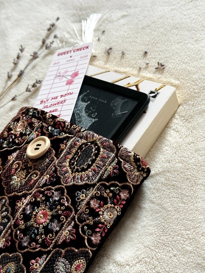 Embroidered Rhomboid Book Sleeve