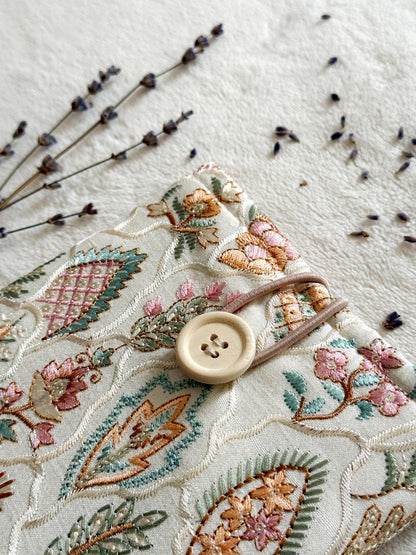 Embroidered Tropical E-Reader Sleeve
