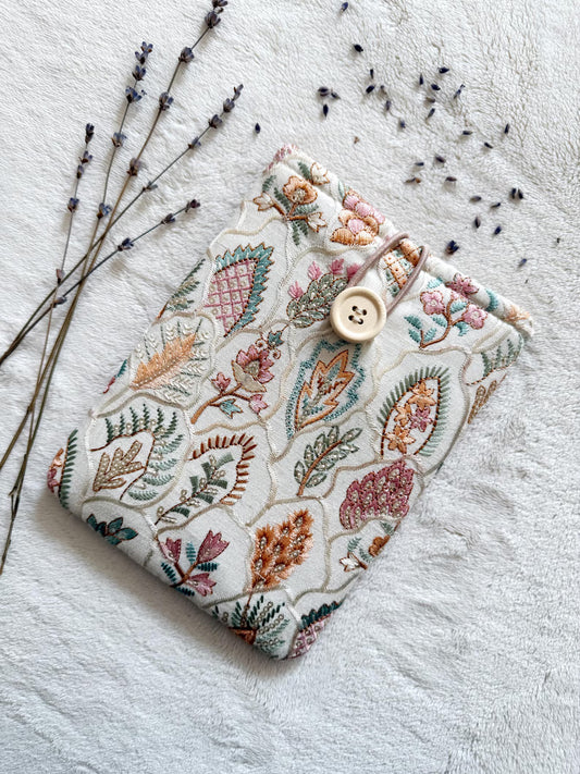 Embroidered Tropical E-Reader Sleeve