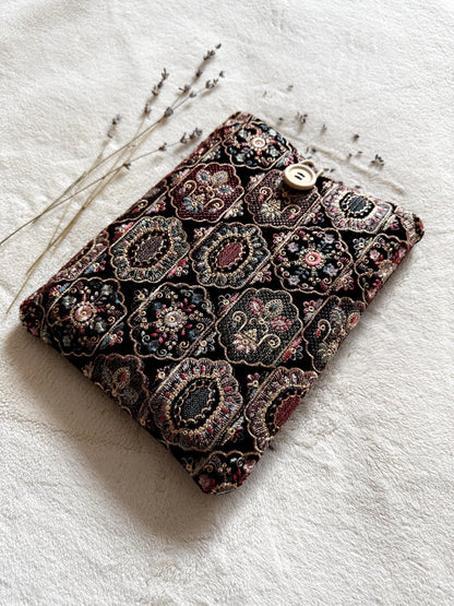 Embroidered Rhomboid Book Sleeve