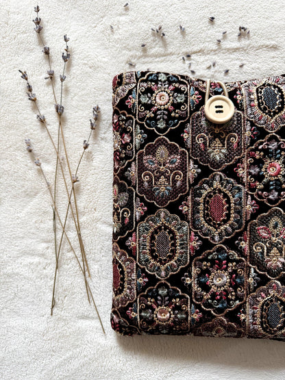 Embroidered Rhomboid Book Sleeve
