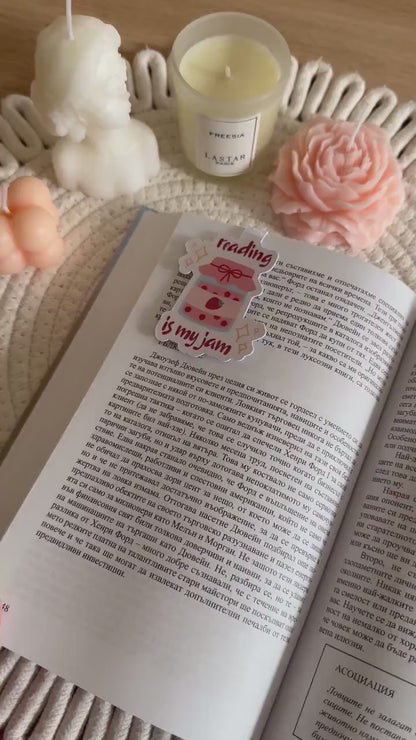 Strawberry Jam Holographic Magnetic Bookmark
